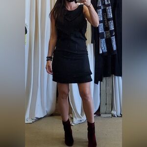 Mara Hoffman Black Textured Mini Dress